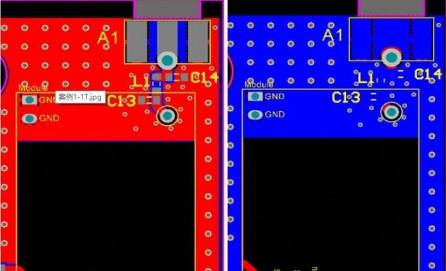 高頻射頻PCB改良后設計正面反面.jpg